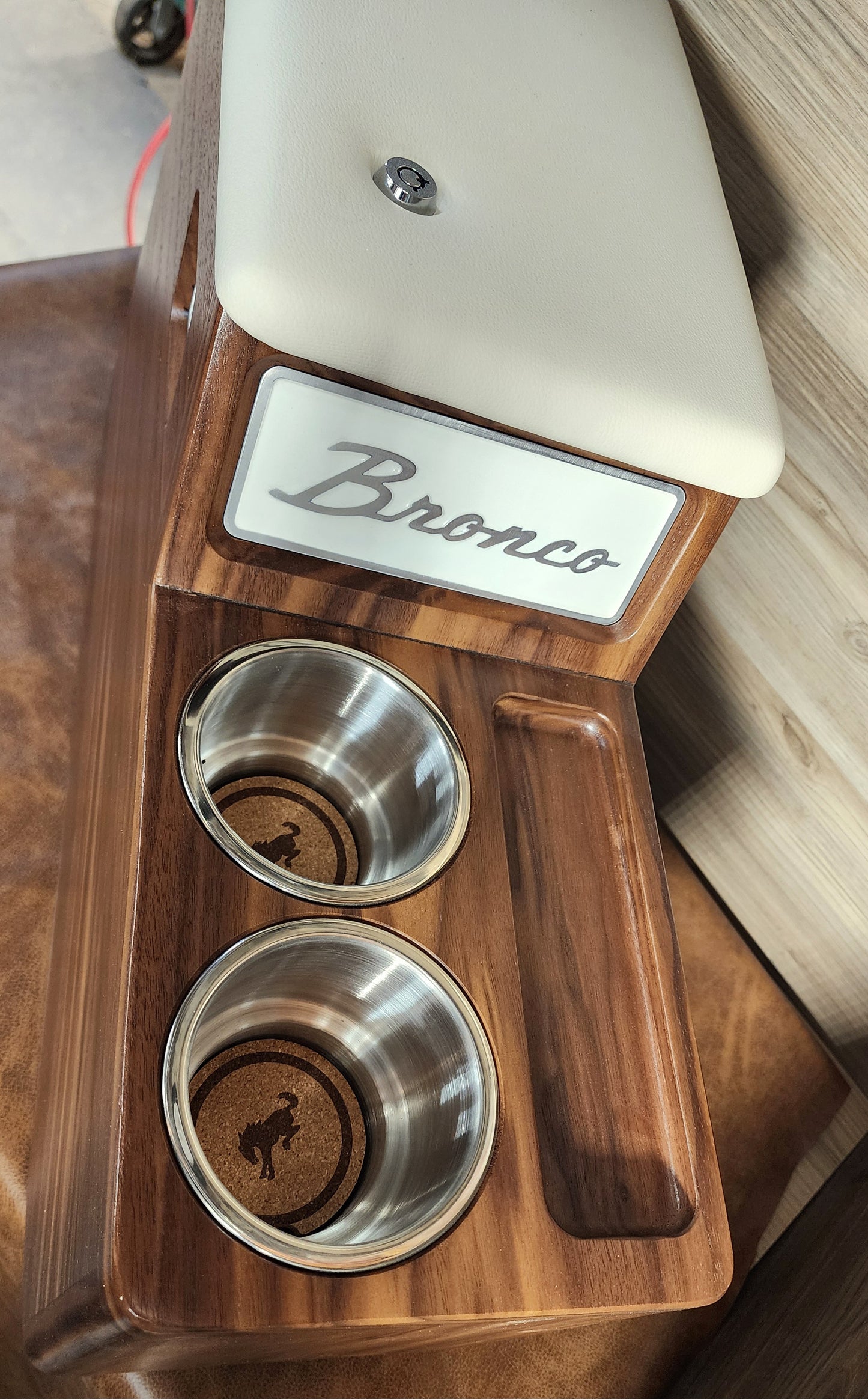 Early Bronco XL walnut console