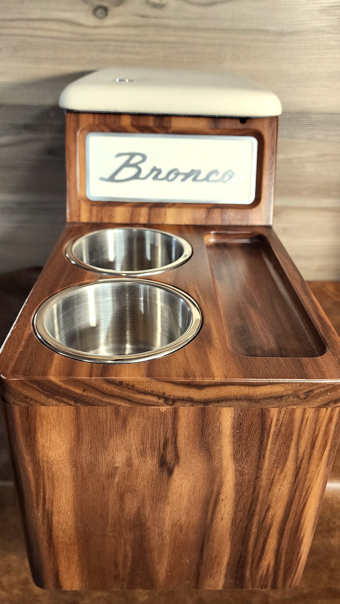 Early Bronco XL walnut console