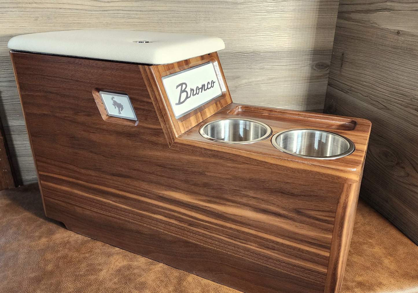 Early Bronco XL walnut console