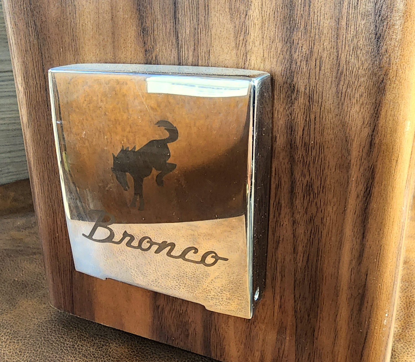 Early Bronco XL walnut console