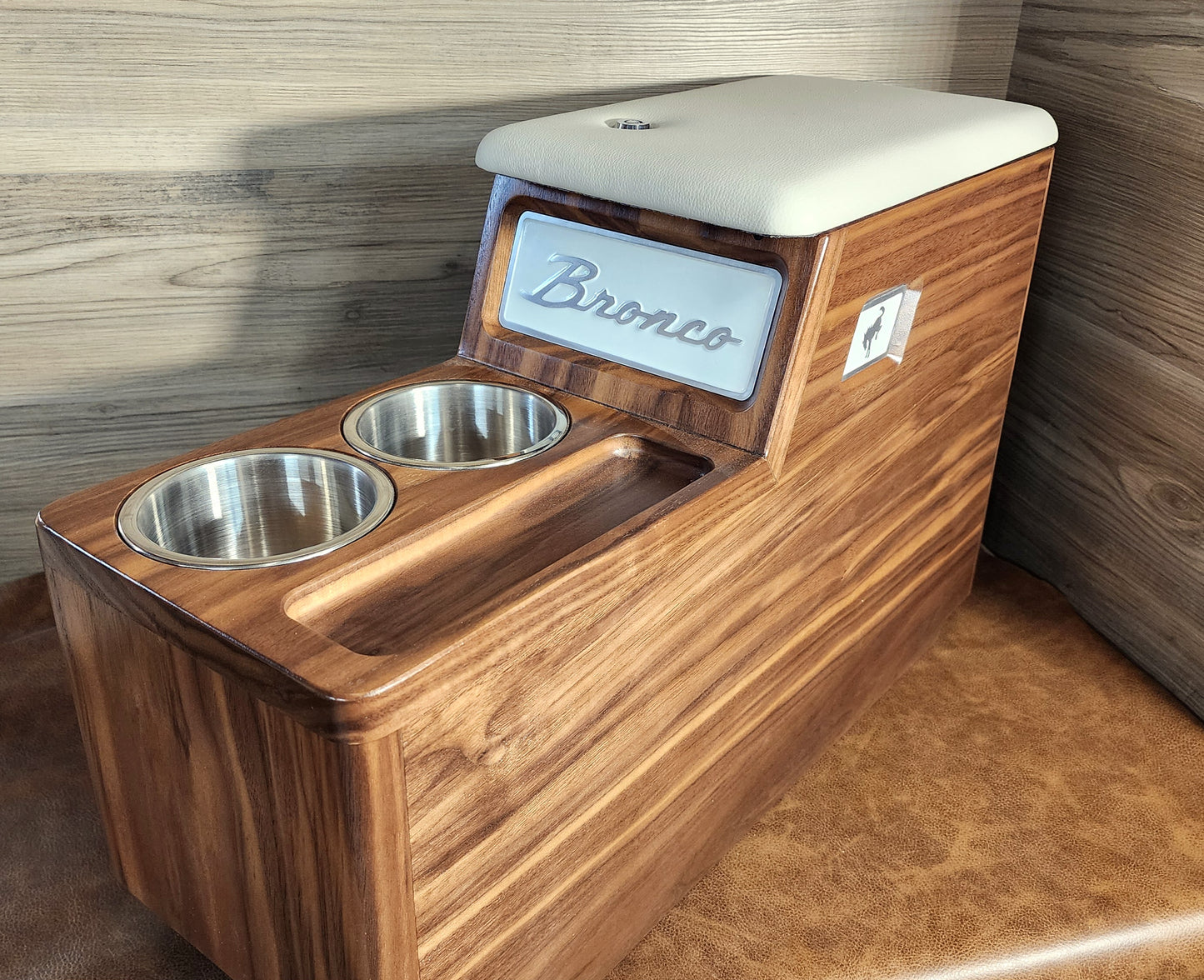 Early Bronco XL walnut console