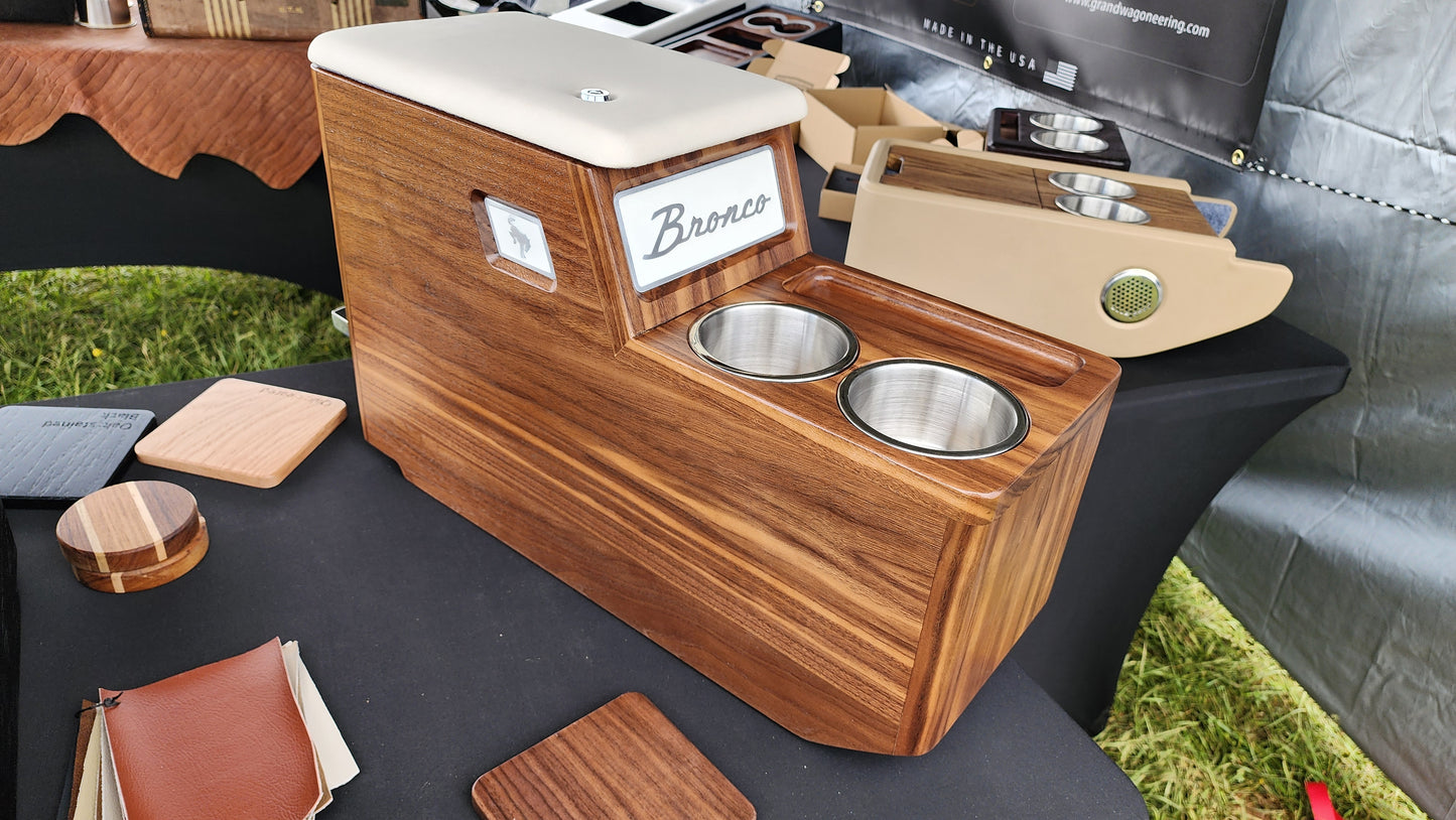 Early Bronco XL walnut console