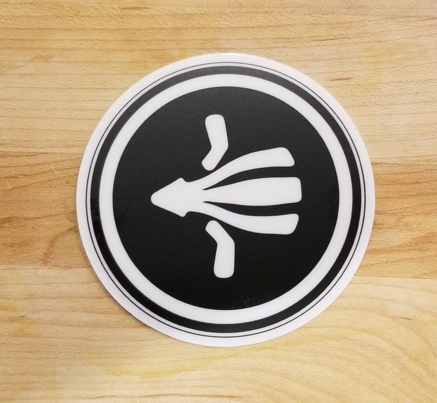 Release the Kraken squid launcher round sticker
